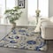 Homeroots 5 x 8 ft. Natural & Blue Indoor & Outdoor Area Rug 384859 - alternate 4